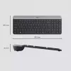 Logitech MK470 draadloos toetsenbord+muis, grafiet, muis inbegrepen, QWERTY US, USB