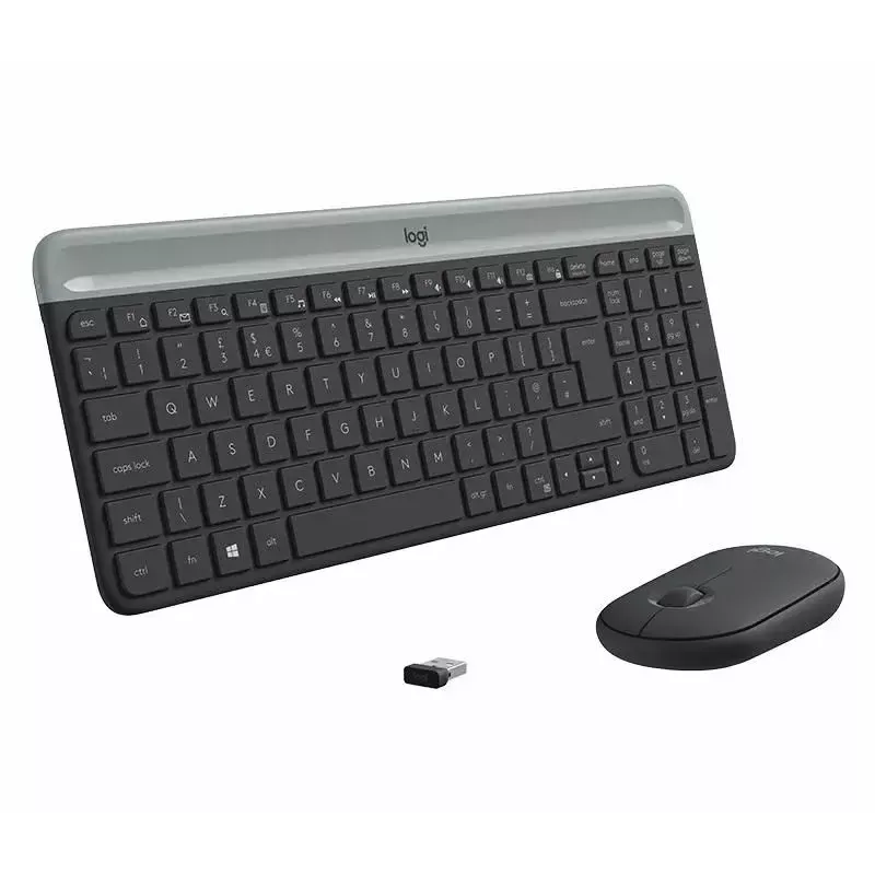 Logitech MK470 draadloos toetsenbord+muis, grafiet, muis inbegrepen, QWERTY US, USB