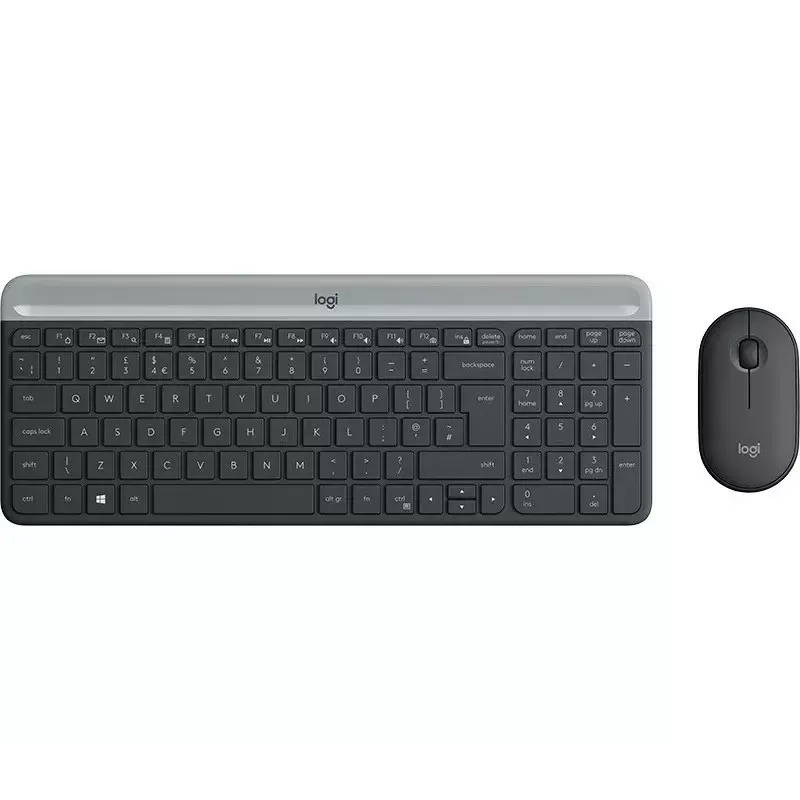 Logitech MK470 draadloos toetsenbord+muis, grafiet, muis inbegrepen, QWERTY US, USB