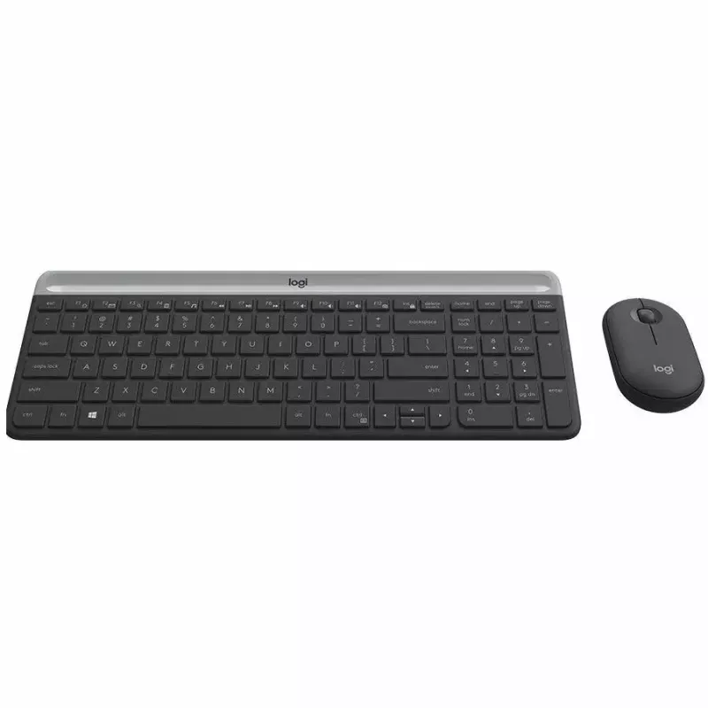 Logitech MK470 draadloos toetsenbord+muis, grafiet, muis inbegrepen, QWERTY US, USB