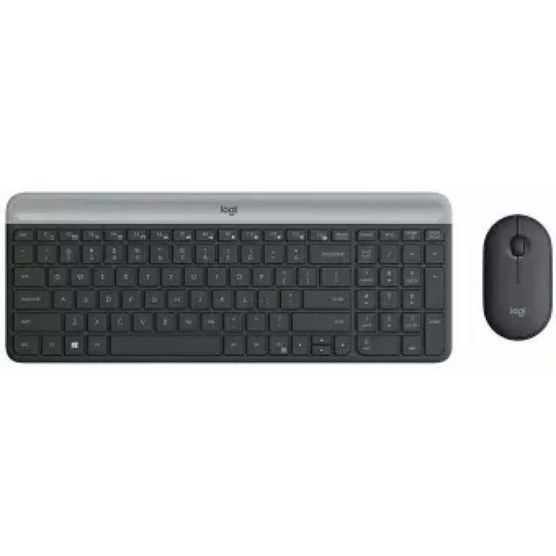 Logitech MK470 draadloos toetsenbord+muis, grafiet, muis inbegrepen, QWERTY US, USB