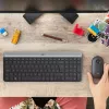 Logitech MK470 draadloos toetsenbord+muis, grafiet, muis inbegrepen, QWERTY US, USB