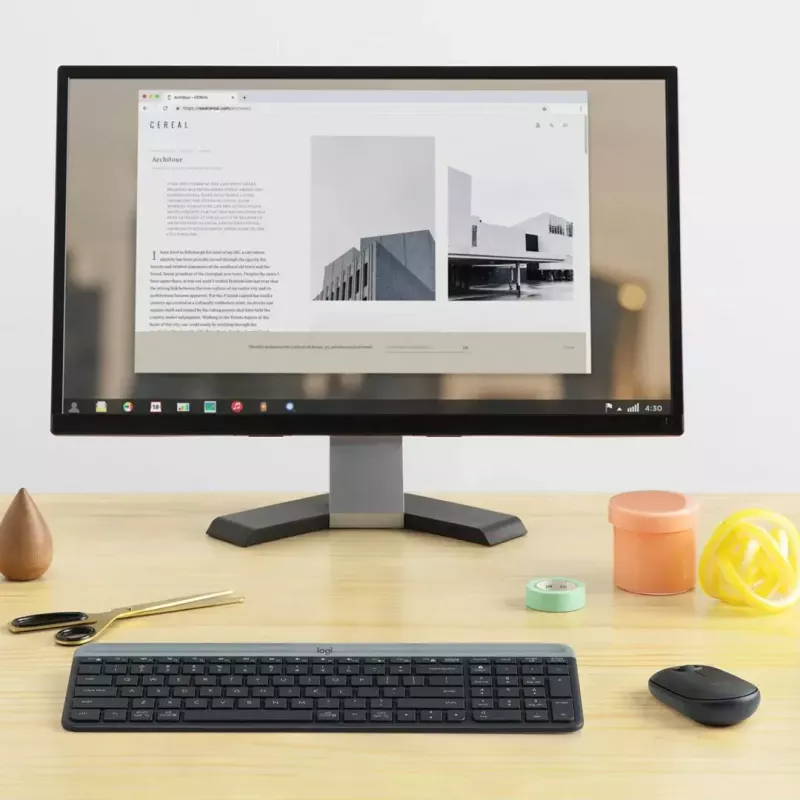 Logitech MK470 draadloos toetsenbord+muis, grafiet, muis inbegrepen, QWERTY US, USB