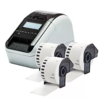 Brother QL-820NWBCVM labelprinter thermotransfer printen kleur 300 x 600 DPI 176 mm/s bedraad & draadloos Ethernet/LAN DK Wi-Fi Bluetooth