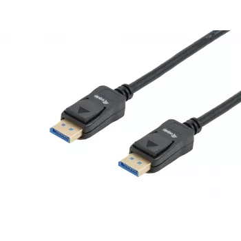 Equip DisplayPort 2.1 kabel, 1,0 m, 16K/60Hz, 40 Gbit/s, 1 m, DisplayPort, DisplayPort, stekker, stekker, 15360 x 8640 pixels