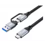 Equip 128431 USB-kabel USB 3.2 Gen 2x2 1 m USB A/USB C USB C zwart