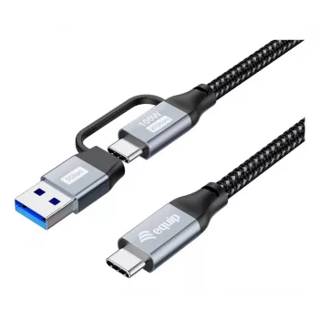 Equip 128433 USB-kabel USB 3.2 Gen 2x2 3 m USB A/USB C USB C zwart