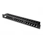Equip 19 inch rackmontage kabelmanagementpaneel, zwart