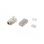 Equip Cat.6A RJ45 afgeschermde stekkerset 100 stuks roestvrijstaal transparant wit