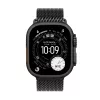 Smartwatch Apple Watch Ultra 3 GPS + Cellular 49mm zwart titanium behuizing met Black Titanium Milanese Loop Medium