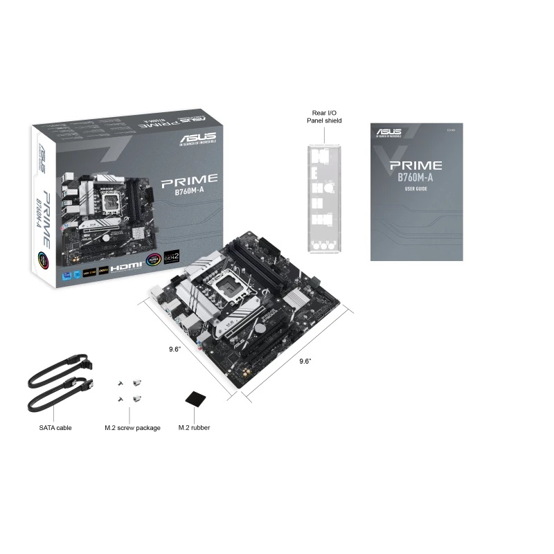 Moederbord ASUS PRIME B760M-A-CSM Intel B760 LGA 1700 micro ATX