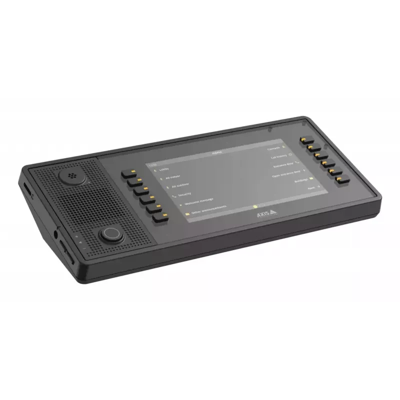 AXIS C6110 Netwerk-paging-console, 7-inch 1024x600-display, SIP, zwart