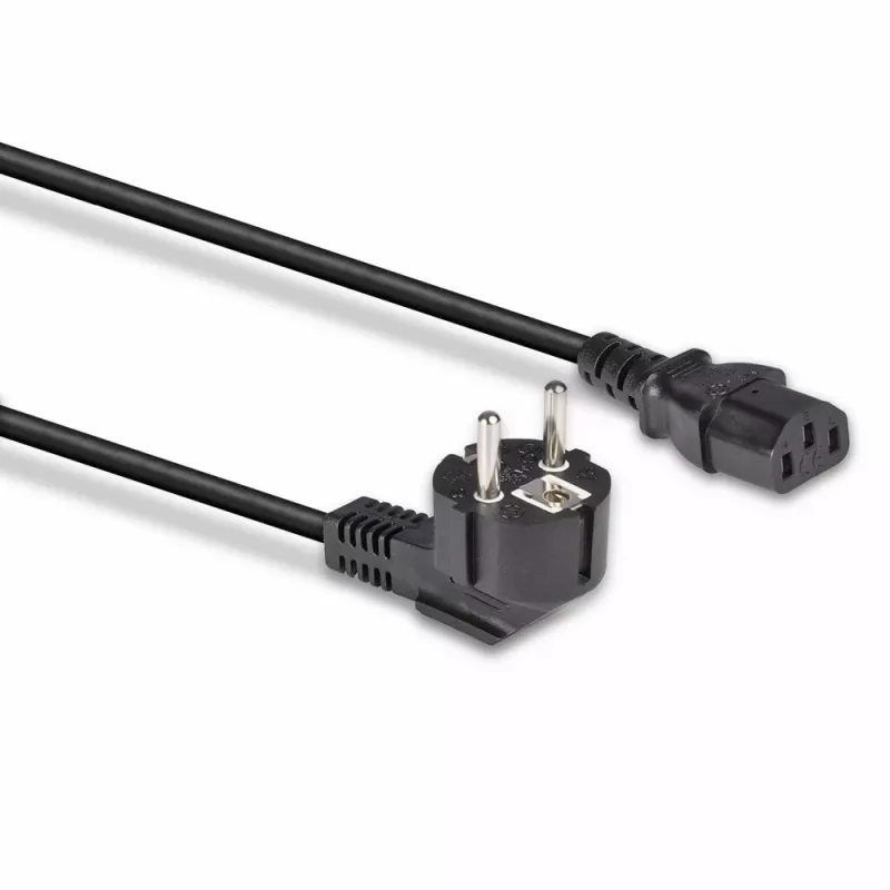 Lindy 3m Schuko 2-pins stekker naar IEC C13 netsnoer, Zwart, 3 m, CEE7/7, C13-koppeling