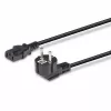 Lindy 3m Schuko 2-pins stekker naar IEC C13 netsnoer, Zwart, 3 m, CEE7/7, C13-koppeling