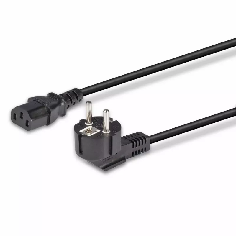 Lindy 3m Schuko 2-pins stekker naar IEC C13 netsnoer, Zwart, 3 m, CEE7/7, C13-koppeling