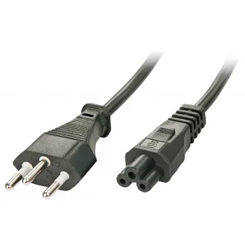 Lindy 30412 Netsnoer Zwart 2 m C5-koppeling