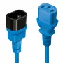 Lindy 1m IEC C13 verlengsnoer, Blauw
