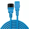 Lindy 1m IEC C13 verlengsnoer, Blauw