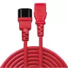 Lindy 1m IEC-verlengsnoer, Rood