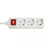 Lindy 73101 stroomverlengsnoer 3 AC-uitgangen Binnen Wit