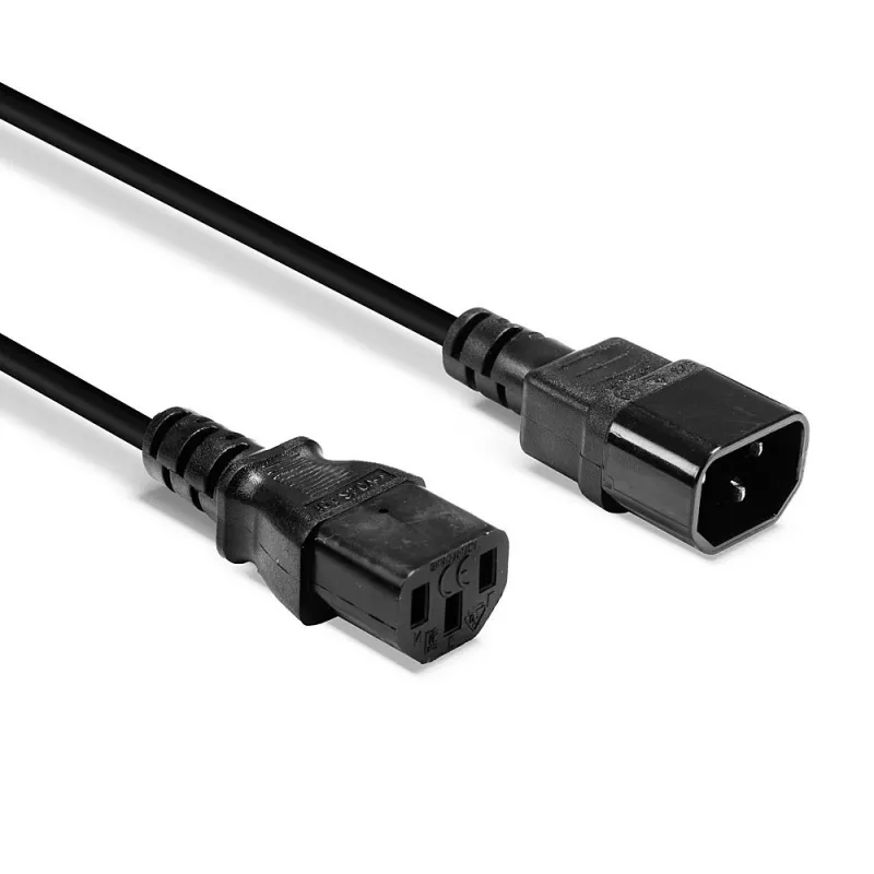 Lindy 0,5 m IEC-verlengkabel, zwart