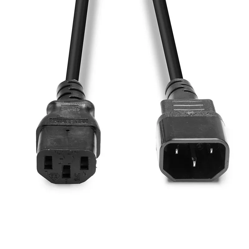 Lindy 0,5 m IEC-verlengkabel, zwart
