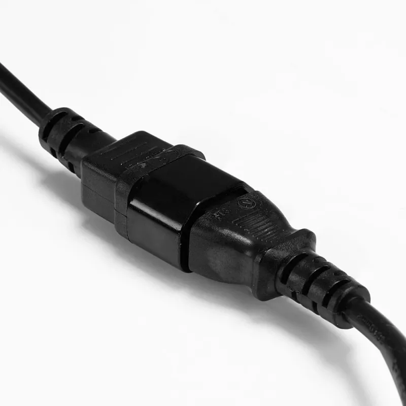 Lindy 0,5 m IEC-verlengkabel, zwart