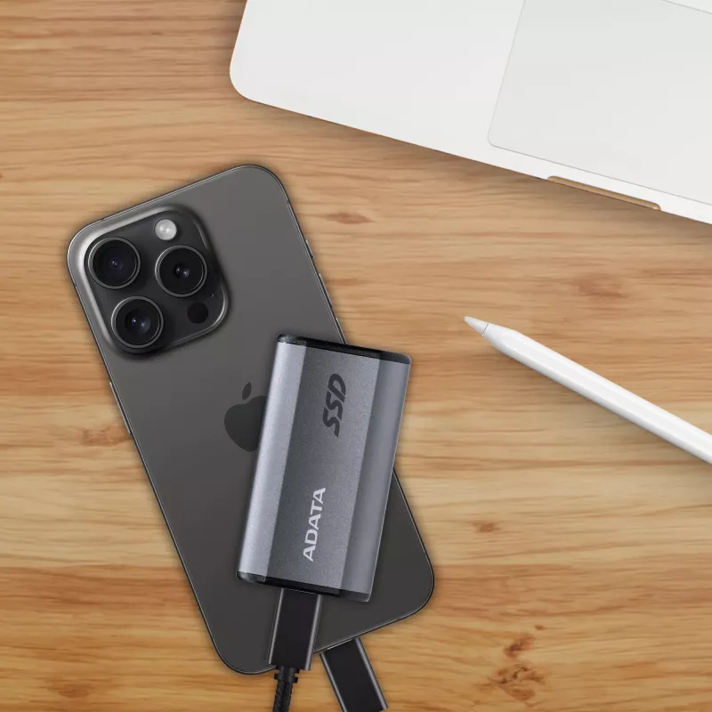 ADATA SE880 2 TB USB Type-C 3.2 Gen 2 (3.1 Gen 2) grijs