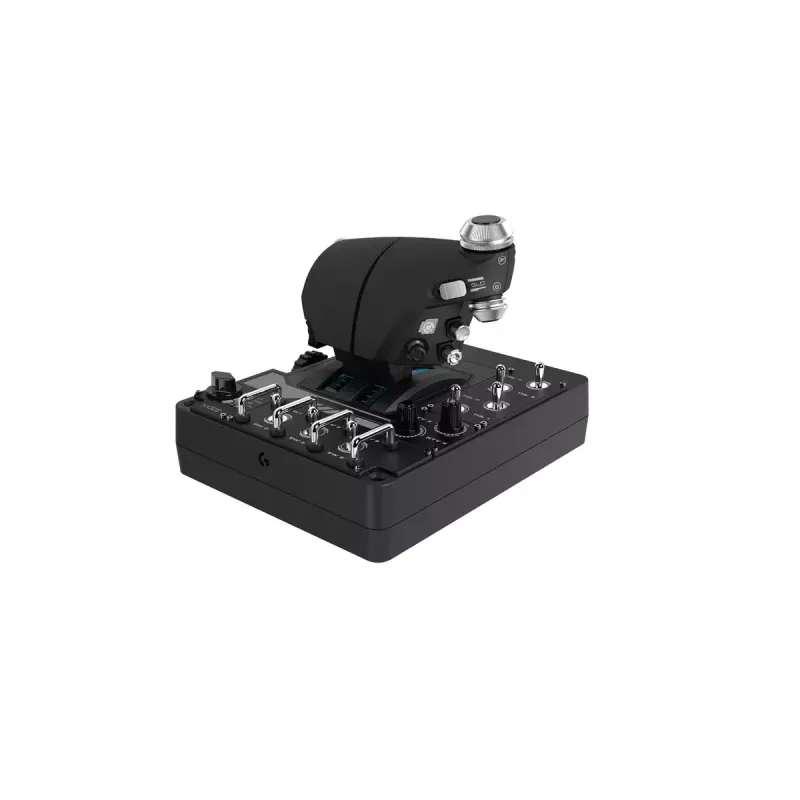Logitech G X56 H.O.T.A.S. joystick en gashendel (Saitek Pro Flight X56 Rhino), bedraad USB, pc, zwart