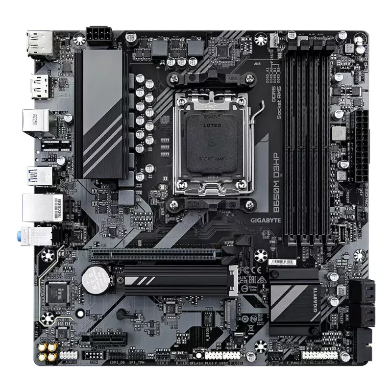 Moederbord GIGABYTE B650M D3HP, AMD AM5, Micro ATX