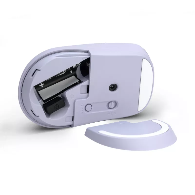 HP 400 stille paarse draadloze muis, voor beide handen, RF draadloos + Bluetooth, 6000 DPI, paars