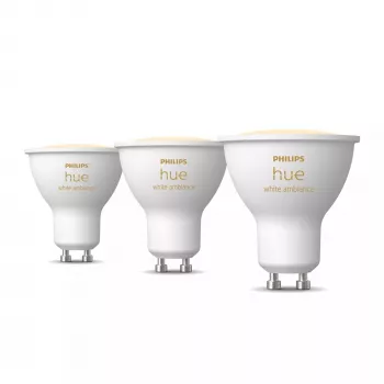 Philips Hue White ambience GU10 – slimme lamp – (3-pack)