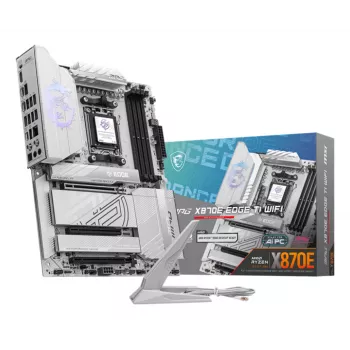 Moederbord MSI MPG X870E EDGE TI WIFI, AMD X870E-chipset, socket AM5, ATX, DDR5, 4×DIMM, Wi‑Fi 7, 5Gb LAN, 4×M.2