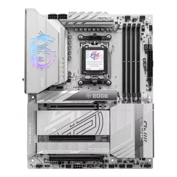 Moederbord MSI MPG X870E EDGE TI WIFI, AMD X870E-chipset, socket AM5, ATX, DDR5, 4×DIMM, Wi‑Fi 7, 5Gb LAN, 4×M.2