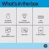 HP Z3700 Dual zilveren muis, voor beide handen, RF draadloos + Bluetooth, zilver