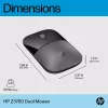 HP Z3700 Dual zilveren muis, voor beide handen, RF draadloos + Bluetooth, zilver