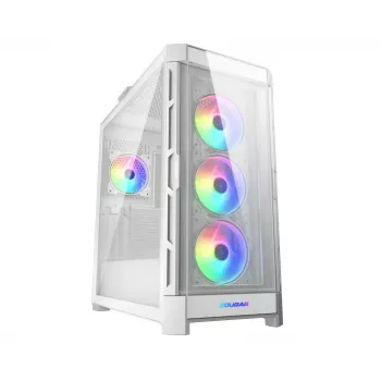 COUGAR midi-tower behuizing Duoface Pro ARGB, wit, midi-tower, pc, wit, ATX, EATX, micro ATX, Mini-ITX, SSI CEB, metaal, nylon, gehard glas, multi