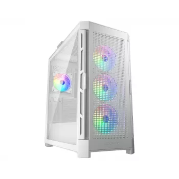 COUGAR midi-tower behuizing Duoface Pro ARGB, wit, midi-tower, pc, wit, ATX, EATX, micro ATX, Mini-ITX, SSI CEB, metaal, nylon, gehard glas, multi
