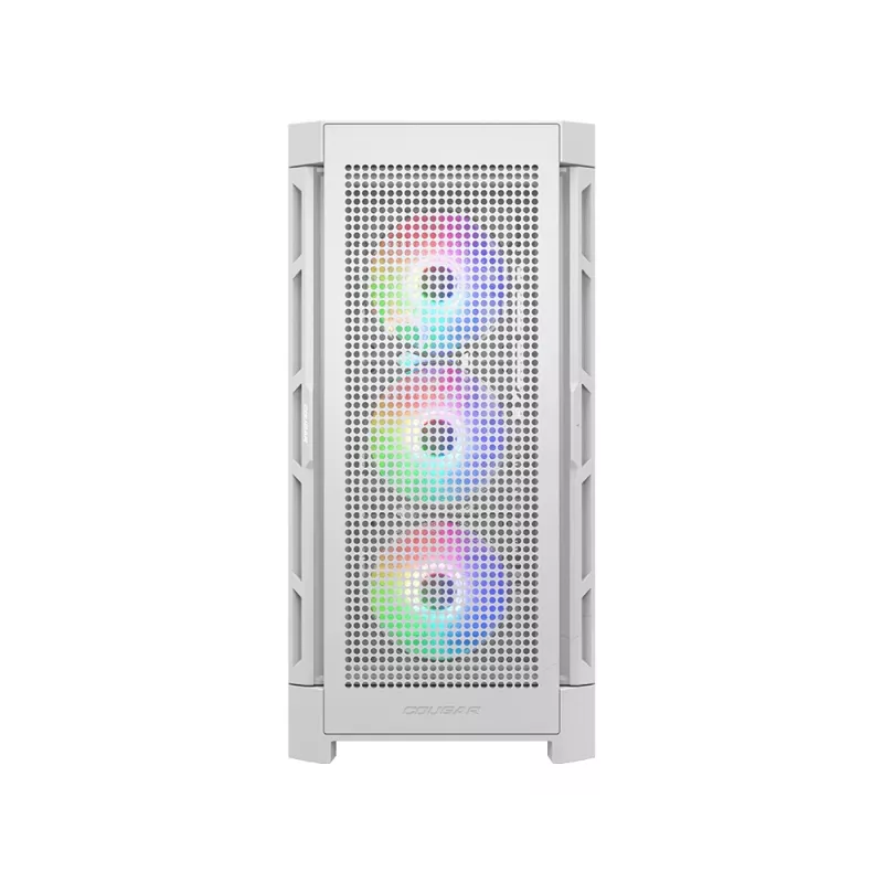 COUGAR midi-tower behuizing Duoface Pro ARGB, wit, midi-tower, pc, wit, ATX, EATX, micro ATX, Mini-ITX, SSI CEB, metaal, nylon, gehard glas, multi