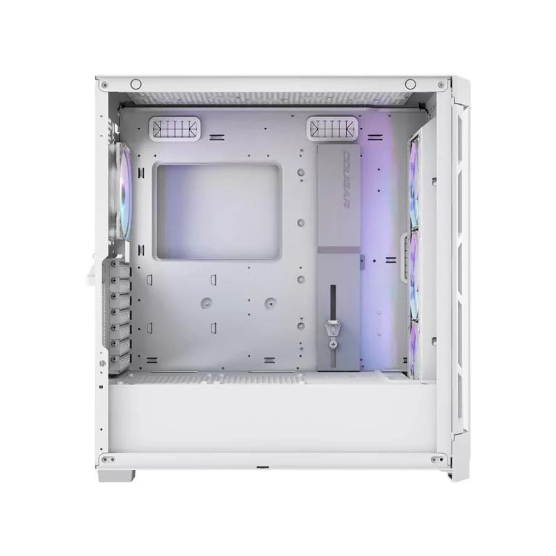 COUGAR midi-tower behuizing Duoface Pro ARGB, wit, midi-tower, pc, wit, ATX, EATX, micro ATX, Mini-ITX, SSI CEB, metaal, nylon, gehard glas, multi