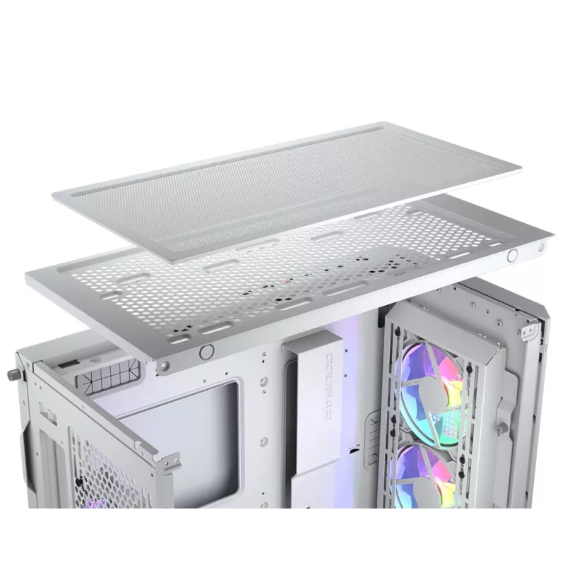 COUGAR midi-tower behuizing Duoface Pro ARGB, wit, midi-tower, pc, wit, ATX, EATX, micro ATX, Mini-ITX, SSI CEB, metaal, nylon, gehard glas, multi