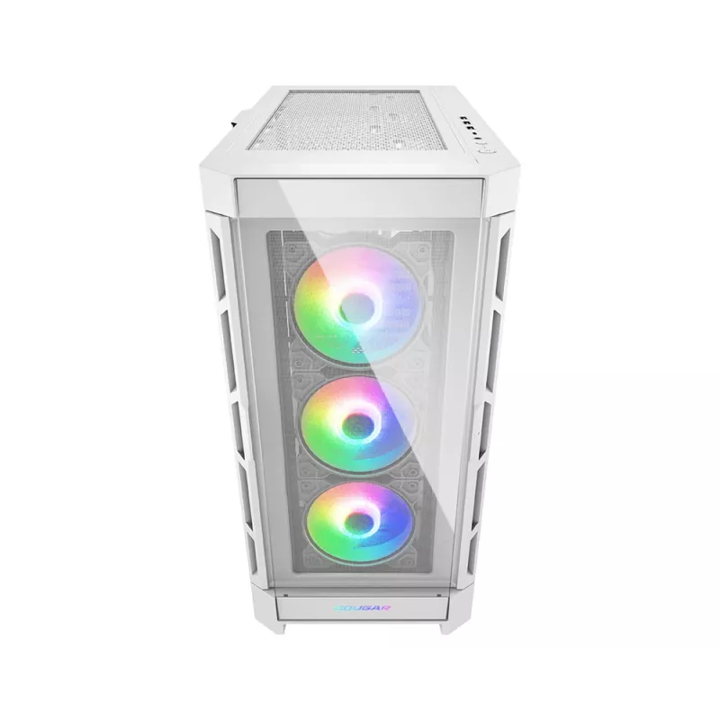 COUGAR midi-tower behuizing Duoface Pro ARGB, wit, midi-tower, pc, wit, ATX, EATX, micro ATX, Mini-ITX, SSI CEB, metaal, nylon, gehard glas, multi
