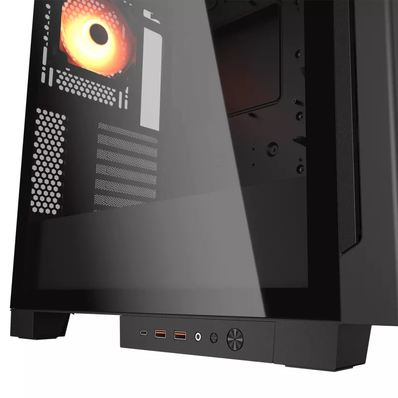 COUGAR midi-tower behuizing, Airface ECO, ARGB, zwart