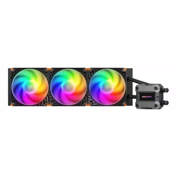 COUGAR CPU waterkoeling Poseidon Ultra 360, ARGB, zwart, All-in-One-vloeistofkoeling, 12 cm, 500 RPM, 2200 RPM, zwart