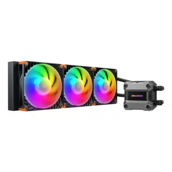 COUGAR CPU waterkoeling Poseidon Ultra 360, ARGB, zwart, All-in-One-vloeistofkoeling, 12 cm, 500 RPM, 2200 RPM, zwart