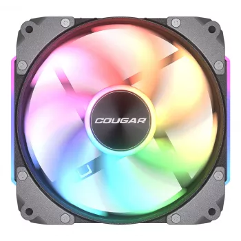COUGAR behuizingsventilator Apolar 120 ARGB, zwart (3-pack)