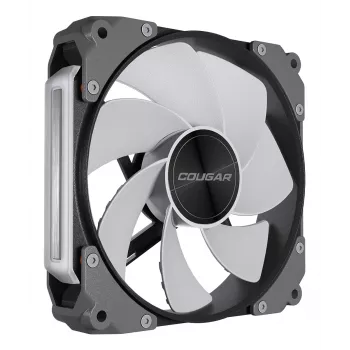 COUGAR behuizingsventilator Apolar 120 ARGB, Reverse Blade, zwart, ventilatormodule, zwart, 3-pin + 4-pin, 1 ventilator, 75,38 cfm, 37,1 dB