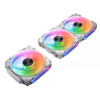COUGAR behuizingsventilator Apolar 120 ARGB, Reverse Blade, wit (3-pack)