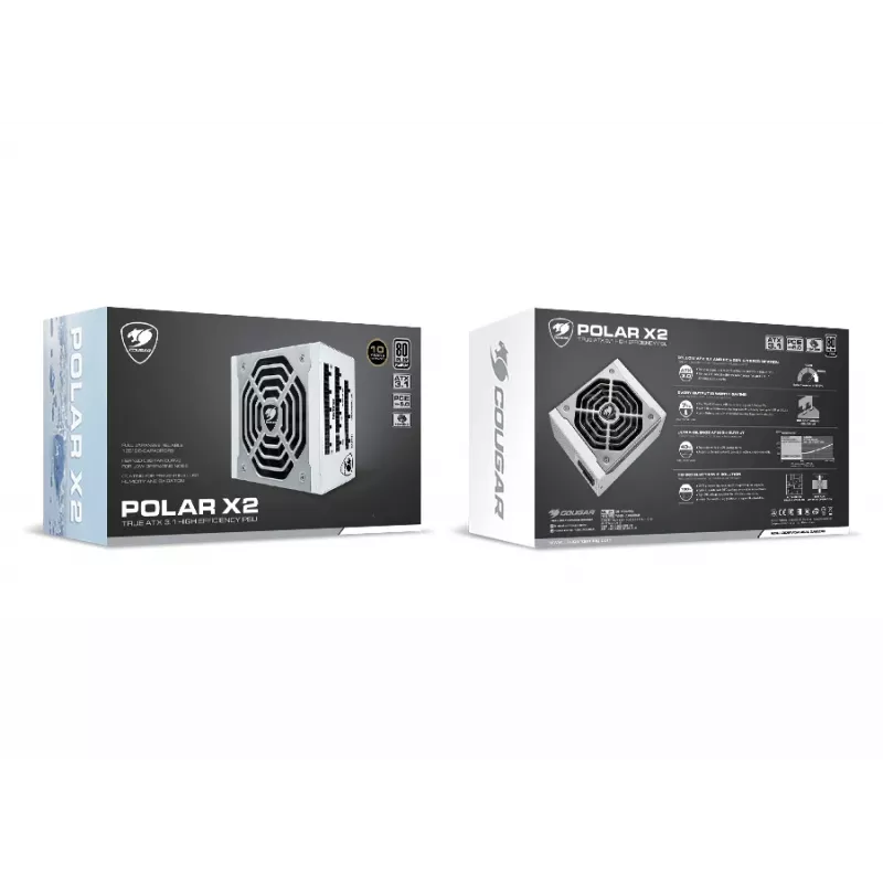 COUGAR POLAR X2 1050W voeding ATX3.1 / 80 Plus Platinum / modulair