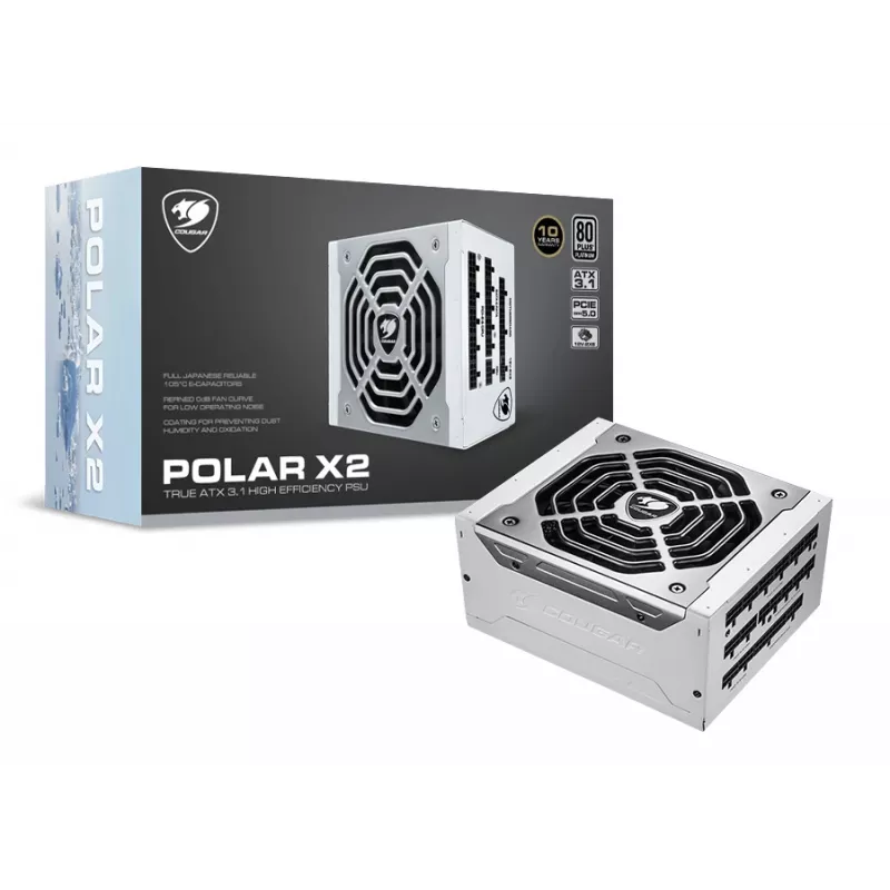 COUGAR POLAR X2 1050W voeding ATX3.1 / 80 Plus Platinum / modulair